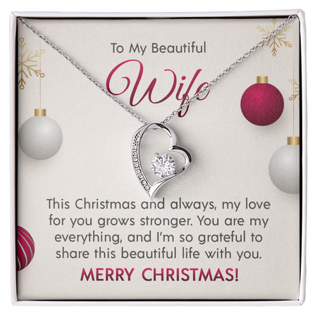 To My Beautiful Wife - Forever Love Necklace