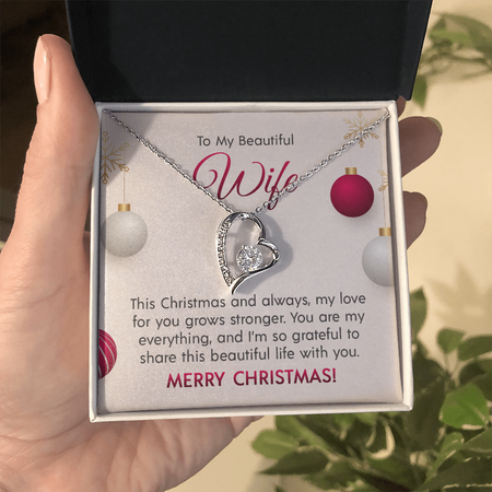 To My Beautiful Wife - Forever Love Necklace