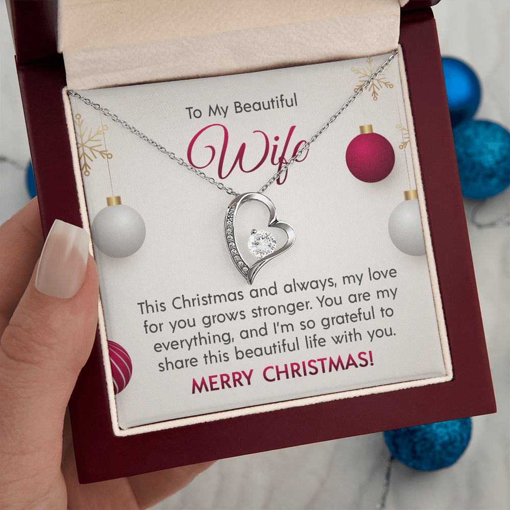 To My Beautiful Wife - Forever Love Necklace