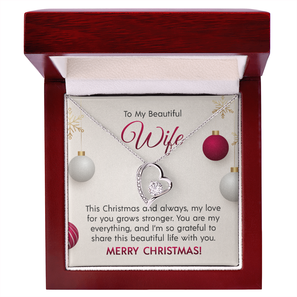 To My Beautiful Wife - Forever Love Necklace