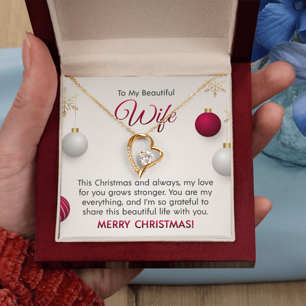 To My Beautiful Wife - Forever Love Necklace