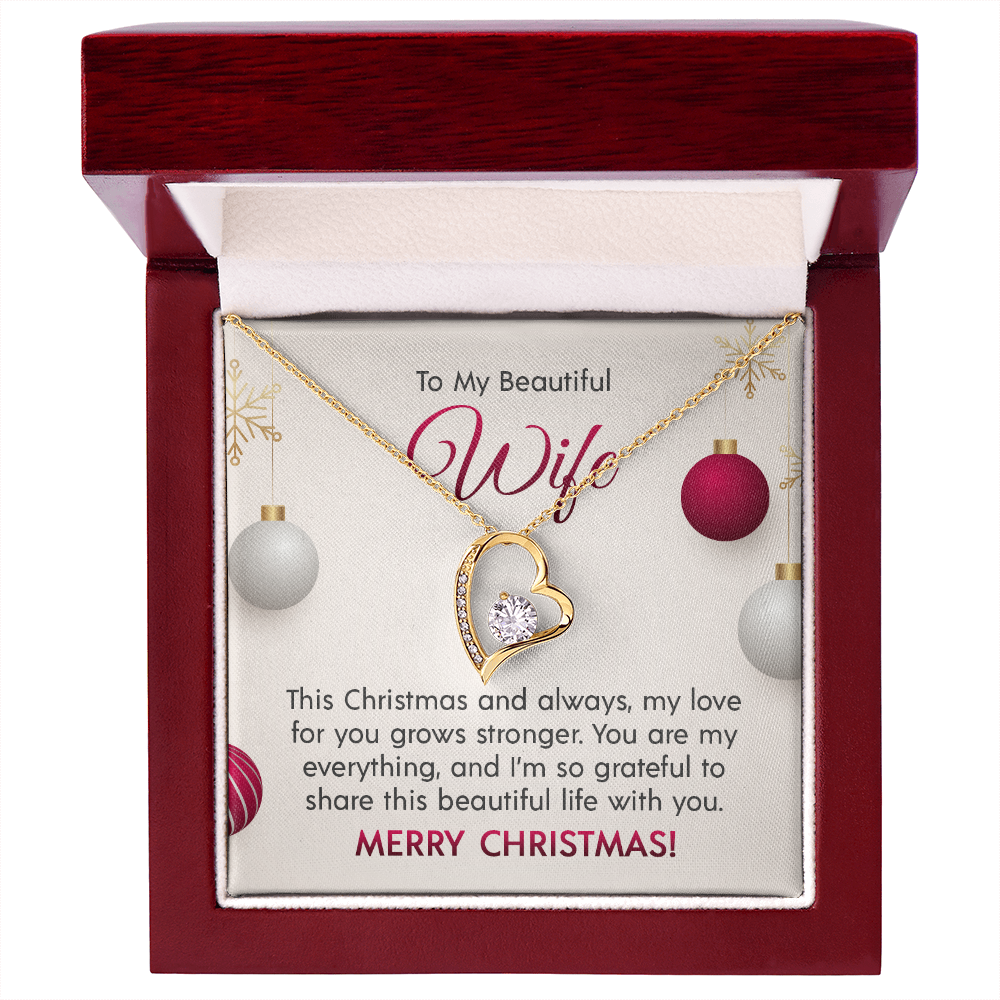 To My Beautiful Wife - Forever Love Necklace