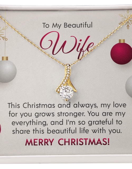 Load image into Gallery viewer, To My Beautiful Wife - Alluring Beauty Necklace
