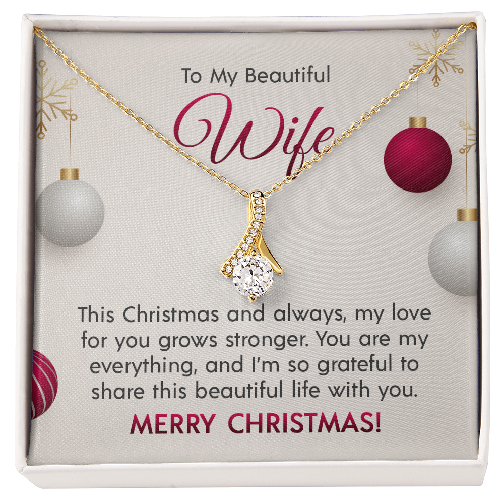To My Beautiful Wife - Alluring Beauty Necklace