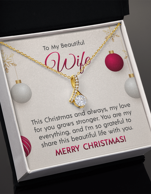 Load image into Gallery viewer, To My Beautiful Wife - Alluring Beauty Necklace
