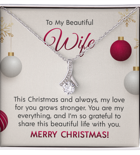 To My Beautiful Wife - Alluring Beauty Necklace