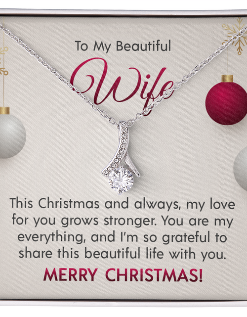 Load image into Gallery viewer, To My Beautiful Wife - Alluring Beauty Necklace
