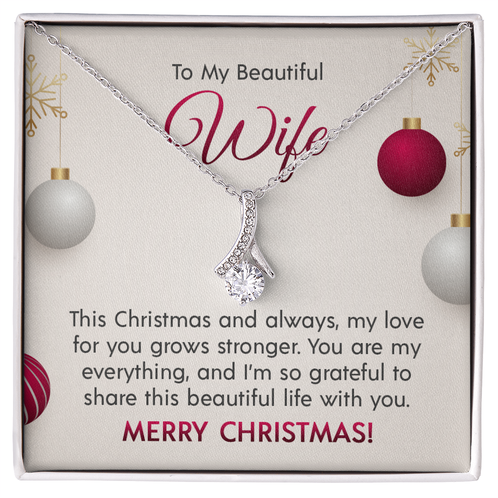 To My Beautiful Wife - Alluring Beauty Necklace
