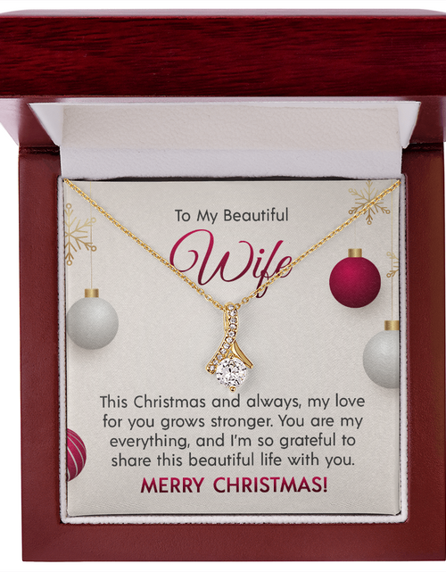 Load image into Gallery viewer, To My Beautiful Wife - Alluring Beauty Necklace
