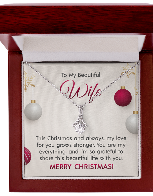 Load image into Gallery viewer, To My Beautiful Wife - Alluring Beauty Necklace
