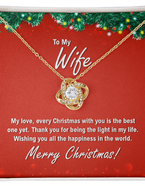 Load image into Gallery viewer, To My Wife For Christmas - Love Knot Necklace
