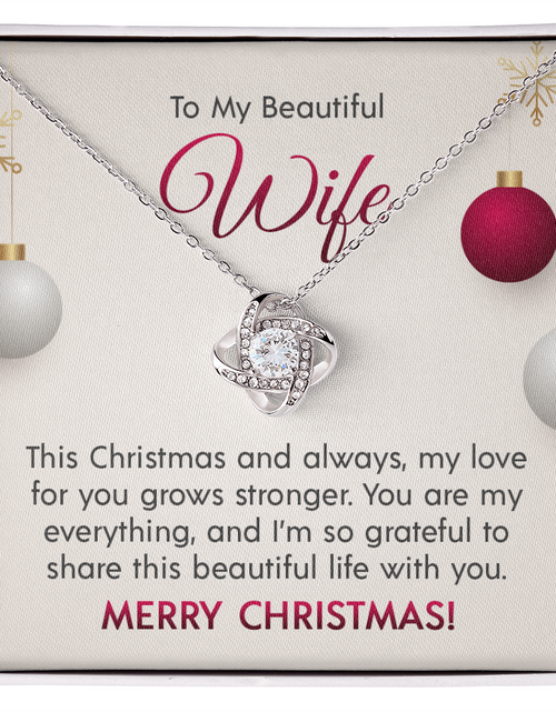 Load image into Gallery viewer, To My Beautiful Wife - Love Knot Necklace
