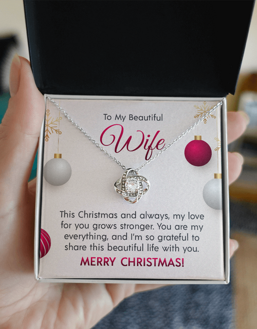 Load image into Gallery viewer, To My Beautiful Wife - Love Knot Necklace
