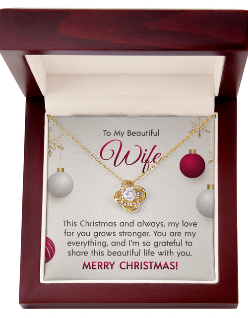 Load image into Gallery viewer, To My Beautiful Wife - Love Knot Necklace
