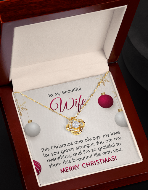 Load image into Gallery viewer, To My Beautiful Wife - Love Knot Necklace
