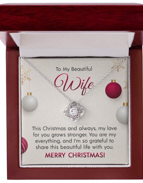 Load image into Gallery viewer, To My Beautiful Wife - Love Knot Necklace
