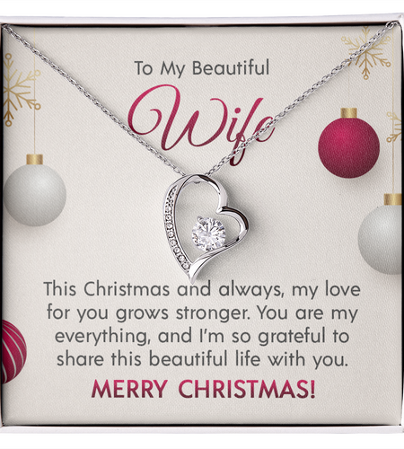 To My Beautiful Wife - Forever Love Necklace