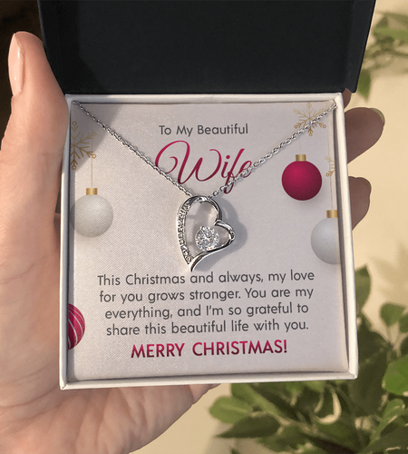 To My Beautiful Wife - Forever Love Necklace