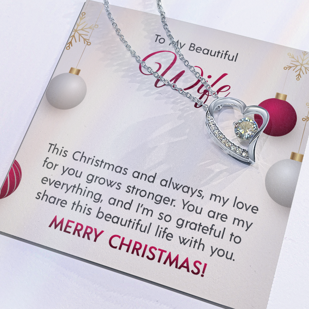 To My Beautiful Wife - Forever Love Necklace