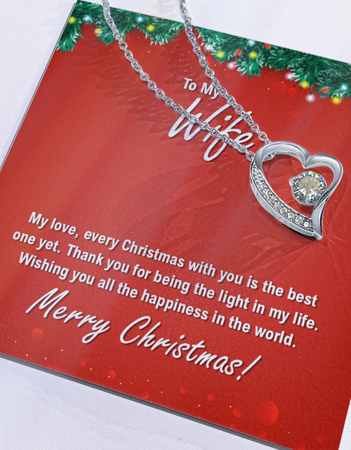 Load image into Gallery viewer, To My Wife For Christmas - Forever Love Necklace
